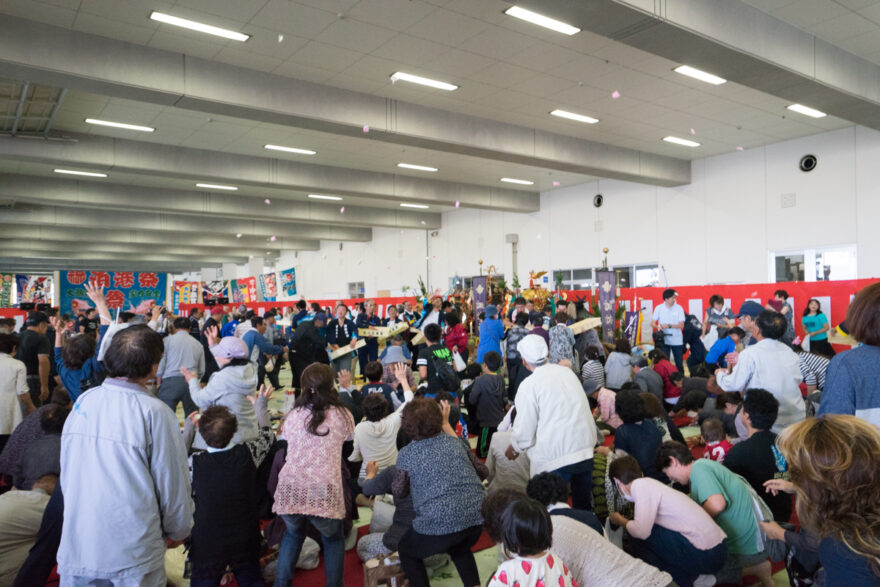 7月19日、六ケ所村泊漁港の港まつり