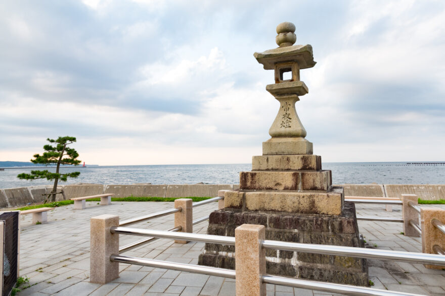 石の常夜燈　のへじ常夜燈公園　野辺地町