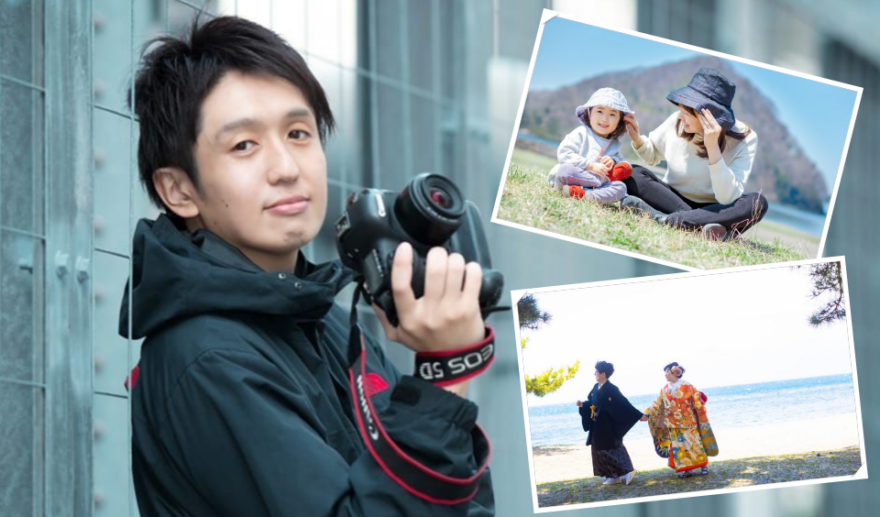 【海で撮影する記念写真】青森を拠点に活動するフリーカメラマン成田さん。彼にとっての「青森の海」とは？